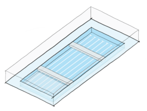 Sketch of proposed 50m pool