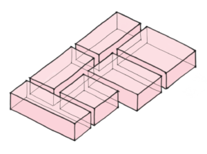 Sketch of multi-purpose rooms